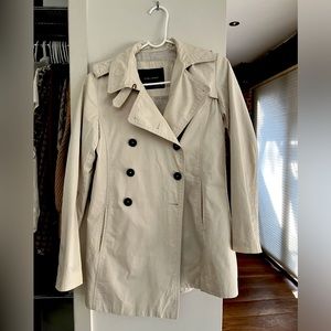 Zara cream trench coat